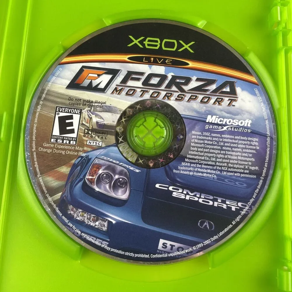 Forza Motorsport (Microsoft Xbox, 2005) Complete CIB with Insert